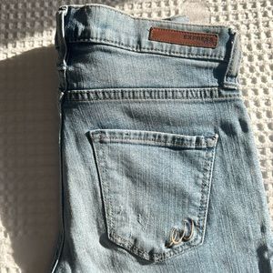 Girlfriend Mid Rise ripped jeans